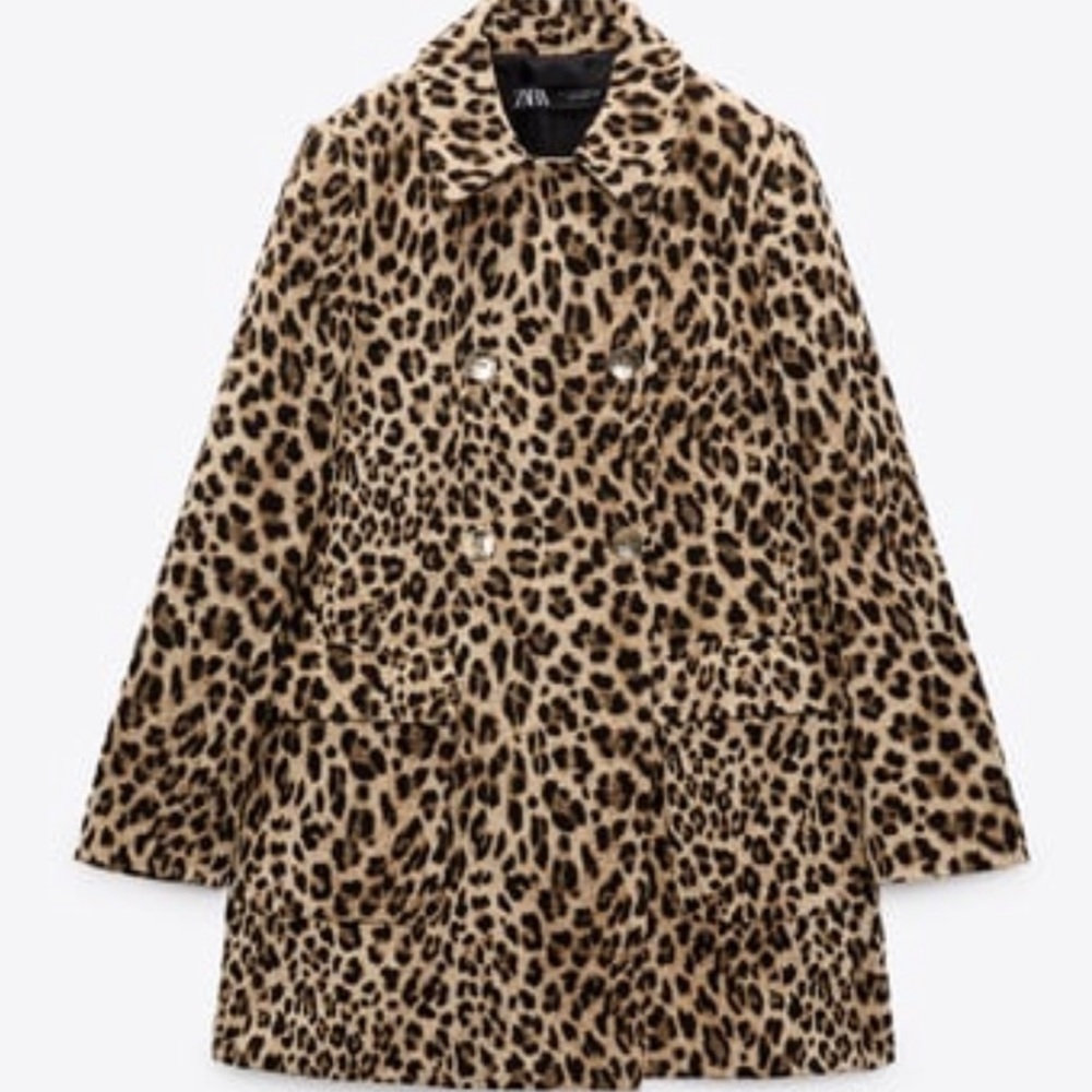 Zara leopard print jacket size xs